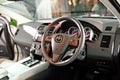 Front interior of Mazda CX-9 at its launch