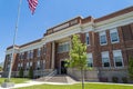The front of the Juab County Courthouse in Nephi, Utah, USA - June 12, 2022 Royalty Free Stock Photo