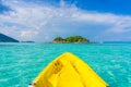 In front of kayaking in sea at Lipe island Royalty Free Stock Photo