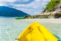 In front of kayaking in sea at Lipe island Royalty Free Stock Photo