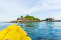 In front of kayaking in sea at Lipe island Royalty Free Stock Photo