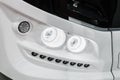 Front light of a car, bus or truck. Modern led