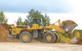 Front loader in action Royalty Free Stock Photo