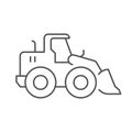 Front loader line outline icon Royalty Free Stock Photo