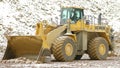 Front loader in open pit Royalty Free Stock Photo