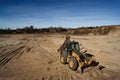 Front loader in the quarry Royalty Free Stock Photo