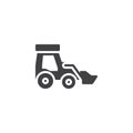Front loader vector icon Royalty Free Stock Photo