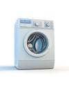 Front-loading washing machine for laundry tasks Royalty Free Stock Photo