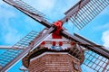 Front look at De Zwaan windmill in Holland Michigan