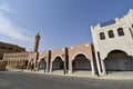 Front main Entrance of the tourist resort Land of civilization in Al Qarah mountain in Saudi Arabii Royalty Free Stock Photo