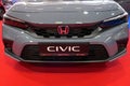 Front mask of eleventh generation of japanese compact car Honda Civic, hybrid model e:HEV Sport Royalty Free Stock Photo