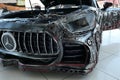 Front mask and part of chassis of replica of grand tourer car Mercedes AMG GT R