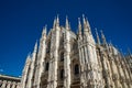 Front of the Milan cathedral gothic architecture outside isometric