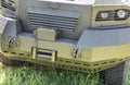Front of the military vehicle KRAZ Cougar