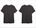 Front mockup t shirt, black shirt, black mockup, marchandise Royalty Free Stock Photo