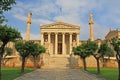 Front of the National Academy of Arts in Athens, Greece Royalty Free Stock Photo