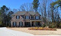 New home, Watkinsville, Georgia with driveway Royalty Free Stock Photo