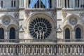 Front of Notre Dame with rose window