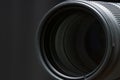 Front objective of telephoto lens Royalty Free Stock Photo
