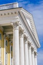 Front of Old Buildig with Columns. Royalty Free Stock Photo