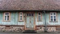 Front of an old house in Viljandi Royalty Free Stock Photo
