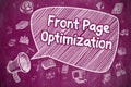 Front Page Optimization - Business Concept.