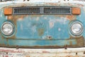 Front panel of old rusty car Royalty Free Stock Photo