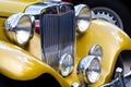 Front part of an MP Lafer model 1.6 car at a vintage car exhibition in the city of Salvador, Bahia