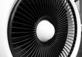Front part Ventilation fan in black and white color Royalty Free Stock Photo