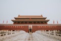 Front photo of the entrance to the Forbidden City in Beijing