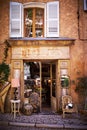 The front of a picturesque Provencal bric-a-brac shop Royalty Free Stock Photo