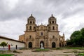 The front plaza and the San Francisco church in Cajamarca, Peru