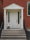 Front porch of brick house Royalty Free Stock Photo