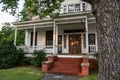 Front porch of a home in Prattville`s historic district