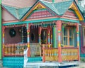 Painted Lady Porch Victorian Home