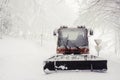 Snowy snow plow Royalty Free Stock Photo