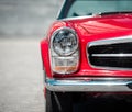 red classic Mercedes-Benz SL W113 Pagoda roadster Royalty Free Stock Photo
