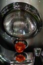 Front round headlight and signal