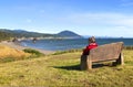 Front row seat, Oregon coastline. Royalty Free Stock Photo