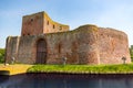 The front side of the historic ruin castle Teylingen in Sassenheim