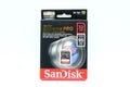 Front SanDisk Branded Memory Card in Recyclable Packaging