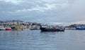 Boat Kystverket: named `Ona` in front on the city town Kristiansund