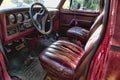 Front seats of a junked truck