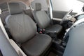 Front seats in passinger car Royalty Free Stock Photo