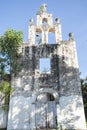 Old weathered church in Yaxuanah, Mexico