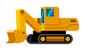 Front shovel excavator minimalistic icon Royalty Free Stock Photo