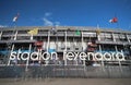 Front side of the Feyenoord stadiun in Rotterdam