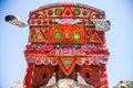 Front side of a Pakistani decorated truck