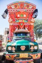 Front side of a Pakistani decorated truck