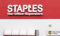 Front of a Staples Office Superstore building Royalty Free Stock Photo